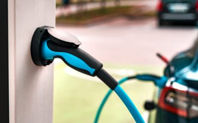 Electric vehicle charging station point